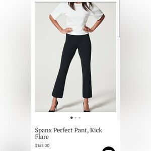NWT SPANX Perfect Black Kick Flare Pants